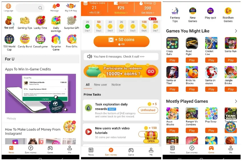 Rozdhan App से पैसे कैसे कमाएं