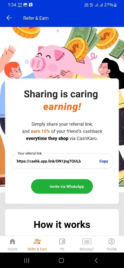 Cashkaro App से पैसे कैसे कमाएं